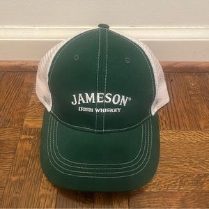 Jameson Irish Whiskey Hat Adjustable Strapback Mesh Trucker Cap Green White